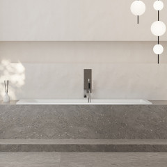 Salini CASCATA Встраиваемая ванна с прямоугольной чашей 1706х751х600 мм, регулируемые ножки , мат-л: S-Sense, глянцевый, белый (без слива-перелива)