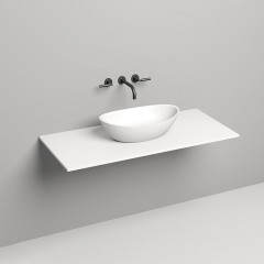 SALINI Столешница 1200х500х15 мм, из материалв S-Stone, цвет белый матовый