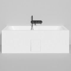 Salini ORLANDA AXIS KIT Встраиваемая ванна на ножках 1700х750х600мм, "Up&Down",белый, сифон, интегрированный слив-перел мат-л: S-Stone, белый матовый