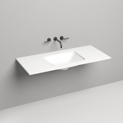 SALINI Столешница 1200х500х15 мм, из материалв S-Stone, цвет белый матовый