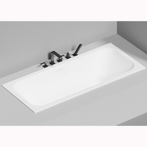 Salini ORLANDA AXIS KIT Встраиваемая ванна на ножках 1700х750х600мм, "Up&Down",белый, сифон, интегрированный слив-перел мат-л: S-Stone, белый матовый