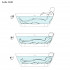 Salini Sofia Wall 180 Ванна пристенная 1800х850х610мм, донный клапан "Up&Down", сифон, слив-перелив, мат-л: S-stone белый матовый