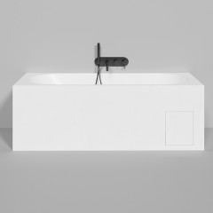 Salini ORNELLA Встраиваемая ванна 1700х700х600мм, овальная чаша, мат-л: S-Stone, матовый, белый (без слива-перелива!)