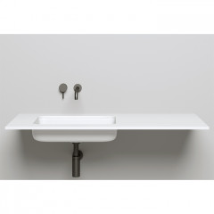 Salini MAREA 09 Раковина врезная снизу 550х380х126мм, без отв. под смес, без перелива, мат-л: S-Stone, матовый, белый.