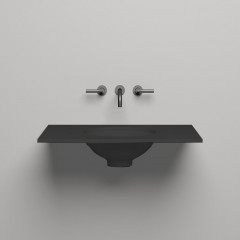 SALINI Столешница 800х500х15 мм, из материалв S-Stone, цвет матовый RAL 9011