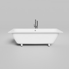 Salini ORLANDA AXIS 180 Встраиваемая ванна на ножках 1800х800х600 мм, мат-л: S-Sense, белый матовый (без слива-перелива!)