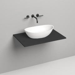 SALINI Столешница 800х500х15 мм, из материалв S-Stone, цвет матовый RAL 9011