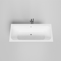 Salini ORLANDA AXIS 180 Встраиваемая ванна на ножках 1800х800х600 мм, мат-л: S-Sense, белый матовый (без слива-перелива!)