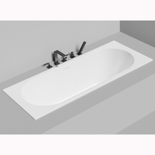 Salini ORNELLA AXIS KIT 170 Встраиваемая ванна 1700х700х600 мм, прямоуг. ,мат-л: S-Stone, дон. кл. "Up&Down",слив -перел, цвет белый матовый