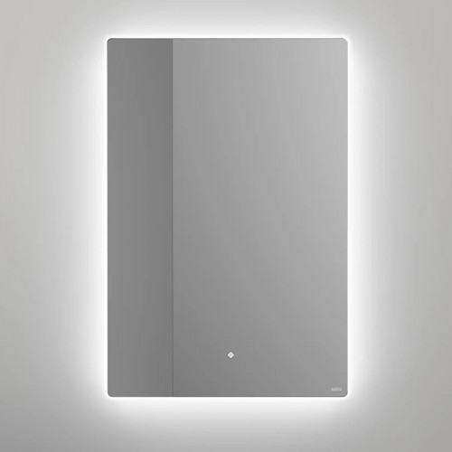 SALINI Зеркало для ванны OMBRA с LED подсветкой 800х900х25 мм, влагостойкое AGC Сrystalvision, сенс выкл, крепления,обогрев, антизапот
