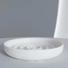 SALINI GOCCE Мыльница 120х20 мм., настольная, S-Stone, цвет белый матовый