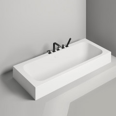 Salini ORLANDA AXIS Встраиваемая ванна на ножках 1911х800х600мм, мат-л: S-Sense, белый матовый (без слива-перелива)