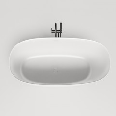 Salini SOFIA Ванна отдельностоящая 1500x750x605мм, донный клапан "Up&Down", сифон, слив-перелив, мат-л: S-Stone, матовый , белый. Фурнитура: белая