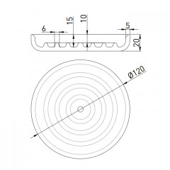 SALINI GOCCE Мыльница 120х20 мм., настольная, S-Stone, цвет белый матовый