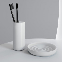 SALINI GOCCE Мыльница 120х20 мм., настольная, S-Stone, цвет белый матовый