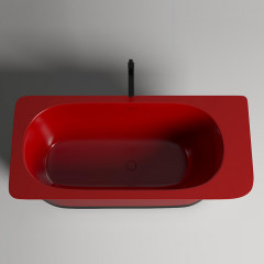 Salini NINFEA Ванна отдельностоящая 1800х820х575мм, донный клапан, сифон, интегр. слив-перелив, мат-л: S-stone -матовый; фурн-ра и ванна цвет RAL3002