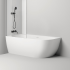 Salini SOFIA Corner L Ванна угловая левая 1700х850х590мм, дон кл "Up&Down, сифон, слив-пер, мат-л: S-Stone, цвет бел мат