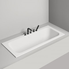 Salini ORLANDA AXIS Встраиваемая ванна на ножках 1911х800х600мм, мат-л: S-Sense, белый матовый (без слива-перелива)