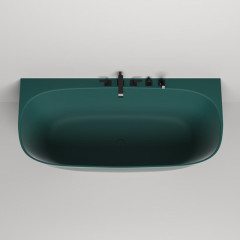 Salini Sofia Wall Ванна пристенная 1800х850х610мм, донный клапан, сифон, слив-перелив, мат-л: S-sense , фурнитура и цвет ванный RAL602