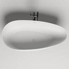 Salini PAOLA In Ванна отд-ая 1600х770х540 мм,"Up&Down", сифон, слив-перелив, (нужно подиум ), мат-л: S-Sense, глянцевый, белый. Фурнитура: белая.