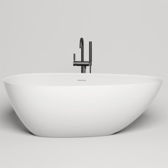 Salini PAOLA In Ванна отд-ая 1600х770х540 мм,"Up&Down", сифон, слив-перелив, (нужно подиум ), мат-л: S-Sense, глянцевый, белый. Фурнитура: белая.