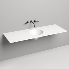 SALINI Столешница 1500х500х15 мм, из материалв S-Stone, цвет белый матовый