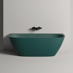 Salini Sofia Wall Ванна пристенная 1800х850х610мм, донный клапан, сифон, слив-перелив, мат-л: S-sense , фурнитура и цвет ванный RAL602