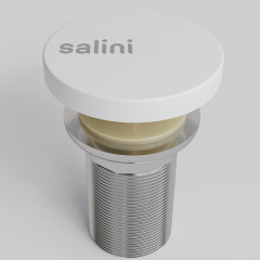 Salini Донный клапан для раковины D502 "Up&Down" для Armonia, Gloria 312, цвет: S-Sense, белый глянцевый