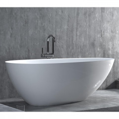 Salini PAOLA In Ванна отдельностоящая 1720х827х578мм, "Up&Down", сифон, слив-перелив, (нужен подиум) S-Sense, глянцевый, белый. Фурнитура: белая.