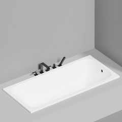 Salini ORLANDA Встраиваемая ванна 1700х800х600мм, прямоуг. чаша, мат-л: S-Stone, матовый, белый (без слива-перелива!)