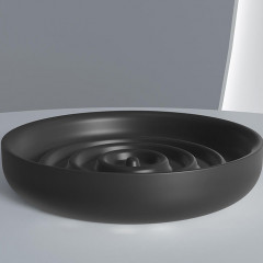 SALINI GOCCE Мыльница 120х20 мм., настольная, S-Stone, цвет черный матовый RAL9005