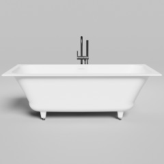 Salini ORLANDA AXIS KIT Встраиваемая ванна на ножках 1700х750х600мм, "Up&Down",белый, сифон, интегрированный слив-перел мат-л: S-Sense, белый глянцев