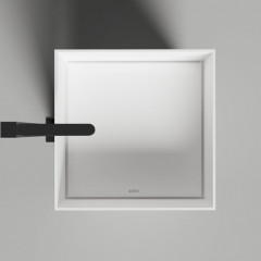 Salini ARMONIA SQUARE 01 Раковина напольная 450х450х900мм, без отв. под смес, без донного клапана, мат-л: S-Stone, матовый, белый.