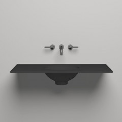 SALINI Столешница 1000х500х15 мм, из материалв S-Stone, цвет матовый RAL 9011