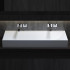 Salini SONATA Раковина накладная 1200х450х130мм, без отв. под смес, без перелива, сифон, мат-л: S-Stone, матовый, белый.