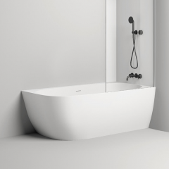 Salini SOFIA Corner R Ванна угловая правая 1700х850х590мм, дон кл "Up&Down" сифон, слив-пер, мат-л: S-Stone, белый матовый