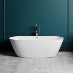 Salini SOFIA Ванна отдельностоящая 1650x750x600мм, донный клапан "Up&Down", сифон, слив-перелив, мат-л: S-Stone, матовый, белый. Фурнитура: белая.