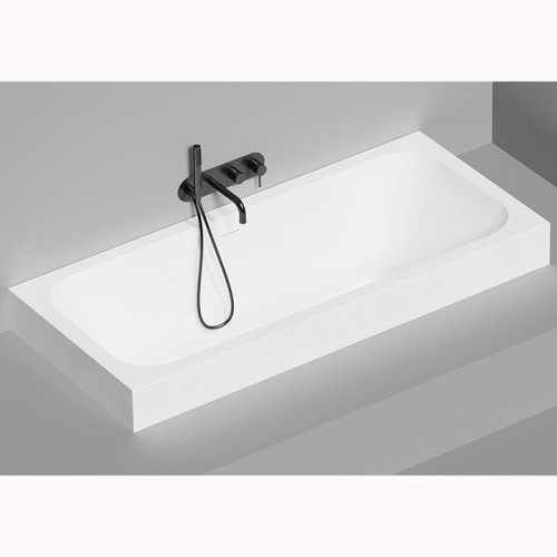 Salini ORLANDA AXIS KIT Встраиваемая ванна на ножках 1700х750х600мм, "Up&Down",белый, сифон, интегрированный слив-перел мат-л: S-Sense, белый глянцев