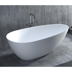 Salini PAOLA In Ванна отдельностоящая 1720х827х578мм, "Up&Down", сифон, слив-перелив, (нужен подиум) S-Sense, глянцевый, белый. Фурнитура: белая.