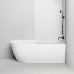 Salini SOFIA Corner R Ванна угловая правая 1700х850х590мм, дон кл "Up&Down" сифон, слив-пер, мат-л: S-Stone, белый матовый