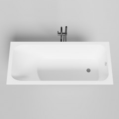 Salini ORLANDA Встраиваемая ванна 1700х750х600 мм, прямоуг. чаша, мат-л: S-Sense, глянцевый, белый (без слива-перелива!)