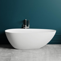 Salini PAOLA In Ванна отдельностоящая 1720х827х578мм, "Up&Down", сифон, слив-перелив, (нужен подиум) S-Sense, глянцевый, белый. Фурнитура: белая.