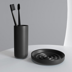 SALINI GOCCE Мыльница 120х20 мм., настольная, S-Stone, цвет черный матовый RAL9005