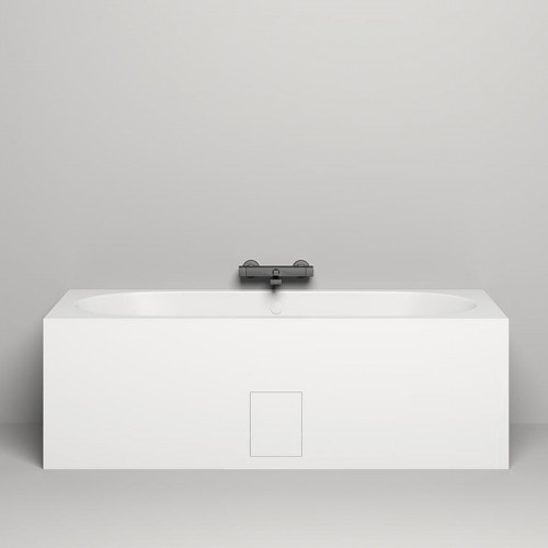 Salini ORNELLA AXIS 180 Встраиваемая ванна 1800х800х600мм, прямоугольная ,мат-л: S-Sense, белый матовый (без слива-перелива!)