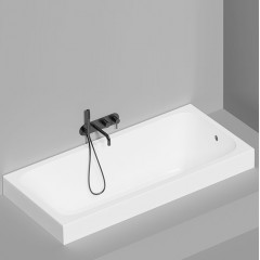 Salini ORLANDA Встраиваемая ванна 1700х800х600мм, прямоуг. чаша, мат-л: S-Stone, матовый, белый (без слива-перелива!)