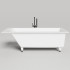 Salini CASCATA KIT Встраиваемая ванна с прямоугольной чашей 1698х750х600мм, ножки, донный клапан "Up&Down", сифон S-Stone, белый матовый