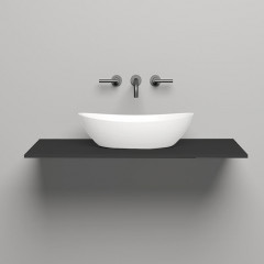 SALINI Столешница 1000х500х15 мм, из материалв S-Stone, цвет матовый RAL 9011