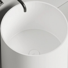 Salini ARMONIA 04 Раковина накладная 460х460х150мм, без отв. под смес, без донного клапана, мат-л: S-Stone, матовый, белый.