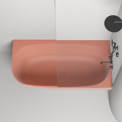 Salini SOFIA Corner R Ванна угловая правая 1700х850х590мм, дон кл "Up&Down", сифон, слив-пер, мат-л: S-stone, матовый , цвет ванны и фурнитуры RAL