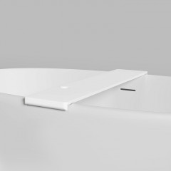 SALINI Полка для ванны Gabbiano Basic 900х200х30 мм. установка на отдельностоящие ванны Salini шириной до 870 мм, S-Stone, матовый белый